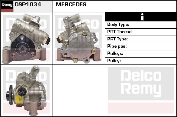 DELCO REMY Hydrauliikkapumppu, ohjaus DSP1172